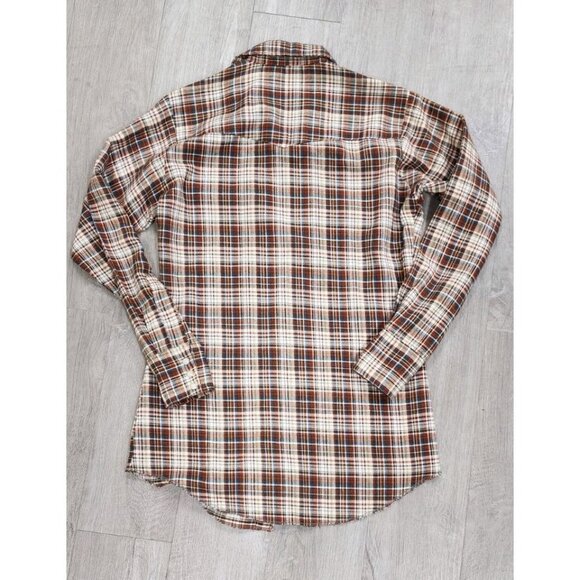 70s Vintage Dee Cee Western Striped Saw Tooth Pearl Snap Shirt S/M Plaid - Picture 7 of 7